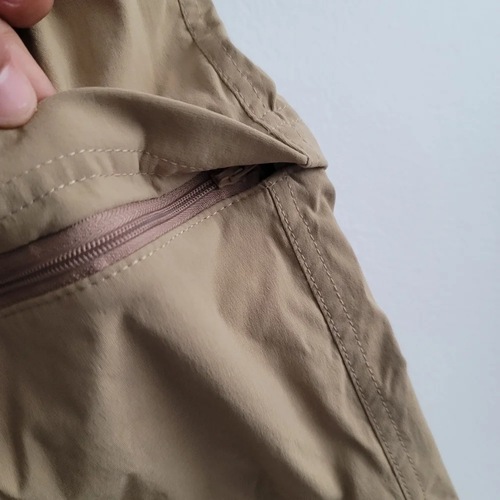 Eddie Bauer Men's Convertible Tech Pants Khaki‎ Nylon Stretch Hiking 40x30